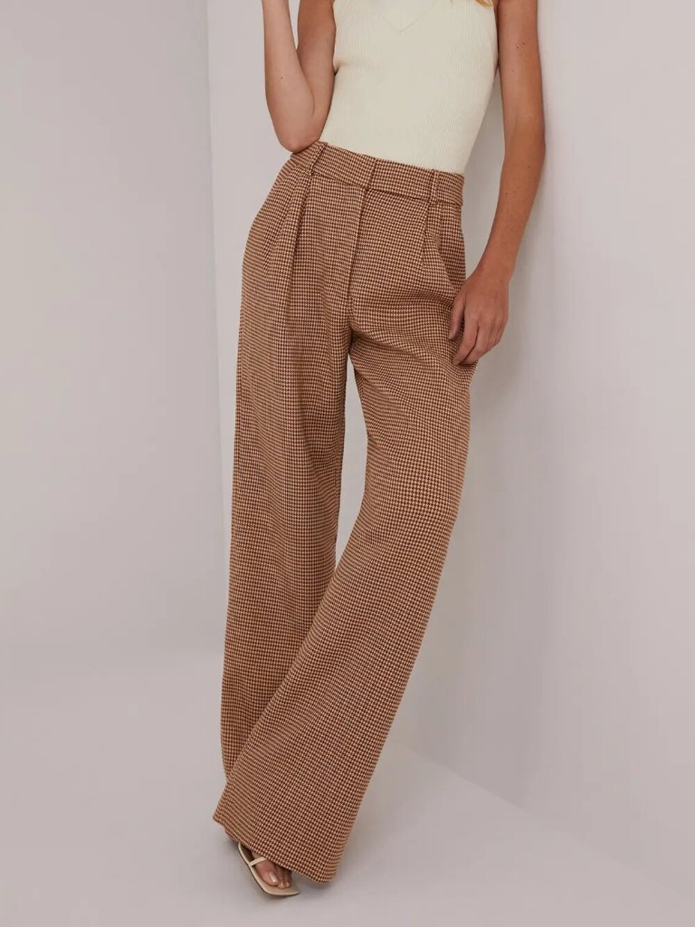 Favorite Daughter The Favorite Pants Toffee Houndstooth